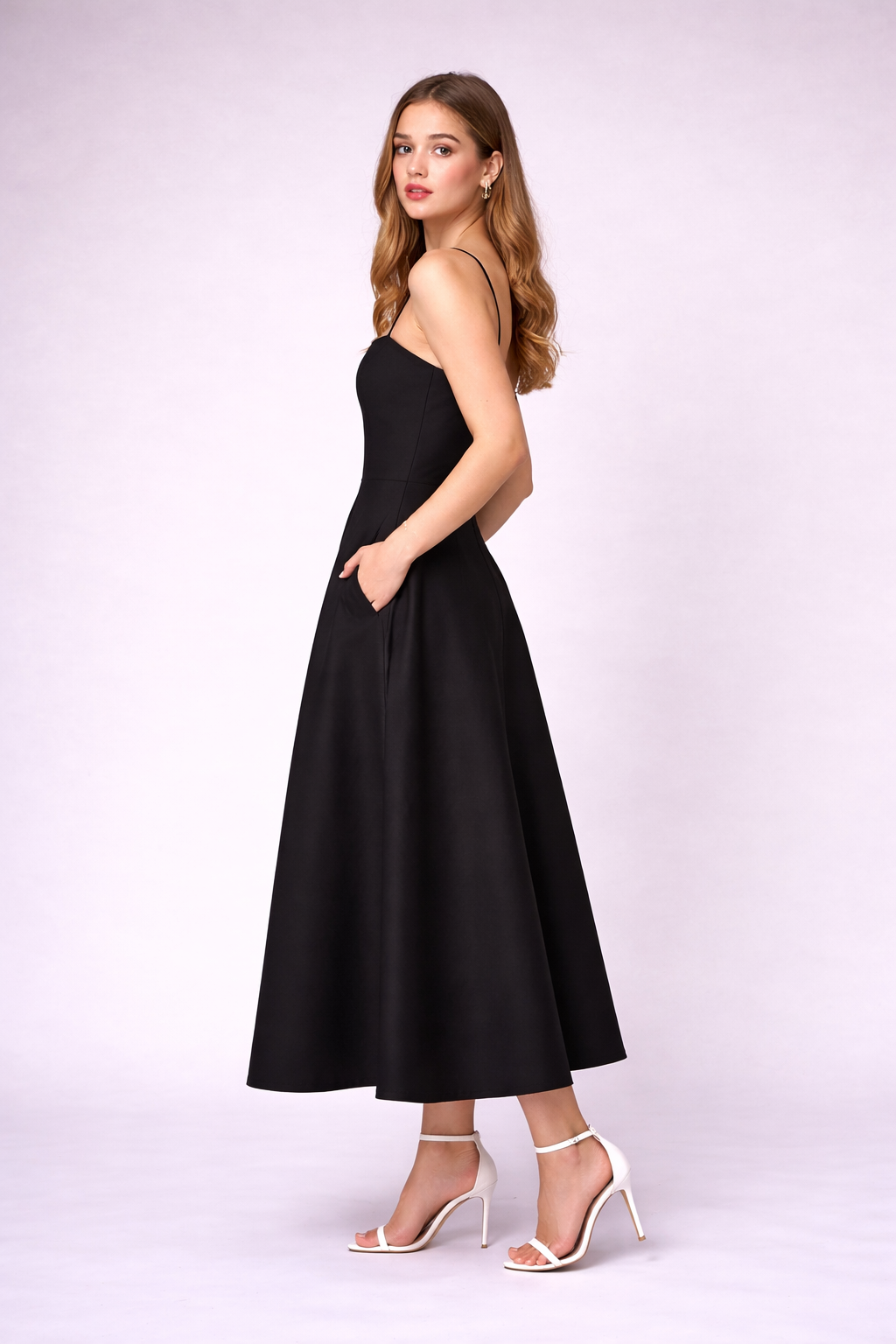 Scarlet Flow Flared Dress — alternate view